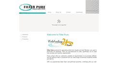 Desktop Screenshot of filterpure.co.za