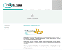 Tablet Screenshot of filterpure.co.za